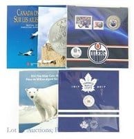 RCM Silver & Steel Commemorative Coin Sets (5)