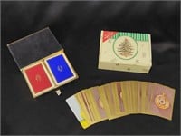 VARIETY OF VINTAGE PLAYING CARD DECKS