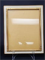 GOLD GILDED & WHITE WOODEN PICTURE FRAME