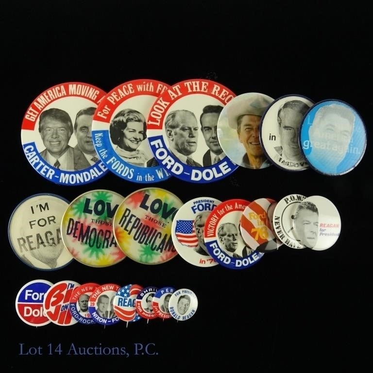 1972 - 1980 Political Buttons (21)