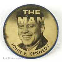 1960 John F. Kennedy 2 1/2 inch Flasher Pin