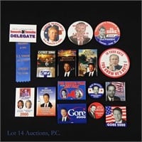 2000 Democratic Presidential Campaign Items (16)