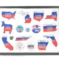 1996 Clinton-Gore State-Themed Campaign Items (16)