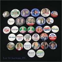 2012 Republican Presidential Candidates Pins (30+)