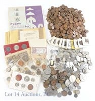 World Coins (13.5 lbs) - LOTS of Silver