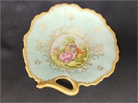 VINTAGE LEFTON CHINA DISH WITH VICTORIAN COUPLE
