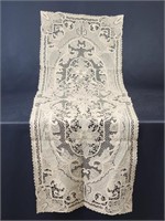 POINT DE VENISE STYLE LACE CUTWORK TABLE RUNNER