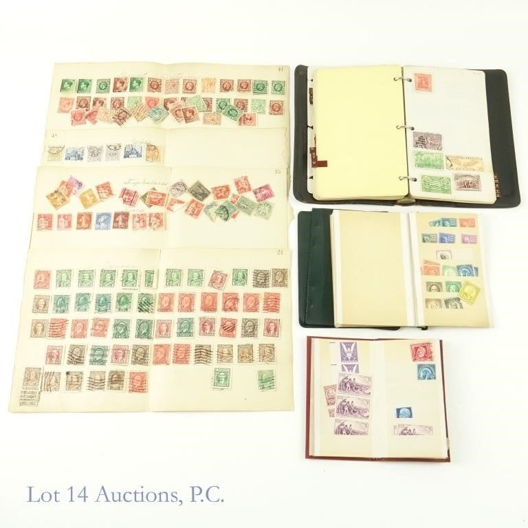 U.S. & World Stamp Sets in Binders (200+ stamps)