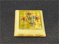 MINITURE HAND-PAINTED CARVED TRINKET BOX