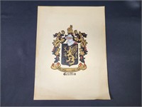 "GRIFFIN" FAMILY CREST PRINT
