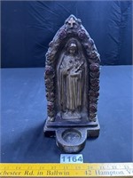 Chalkware St. Theresa Shrine Figurine