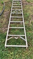 Aluminum ladder w/pole mounts - 12’ 7”