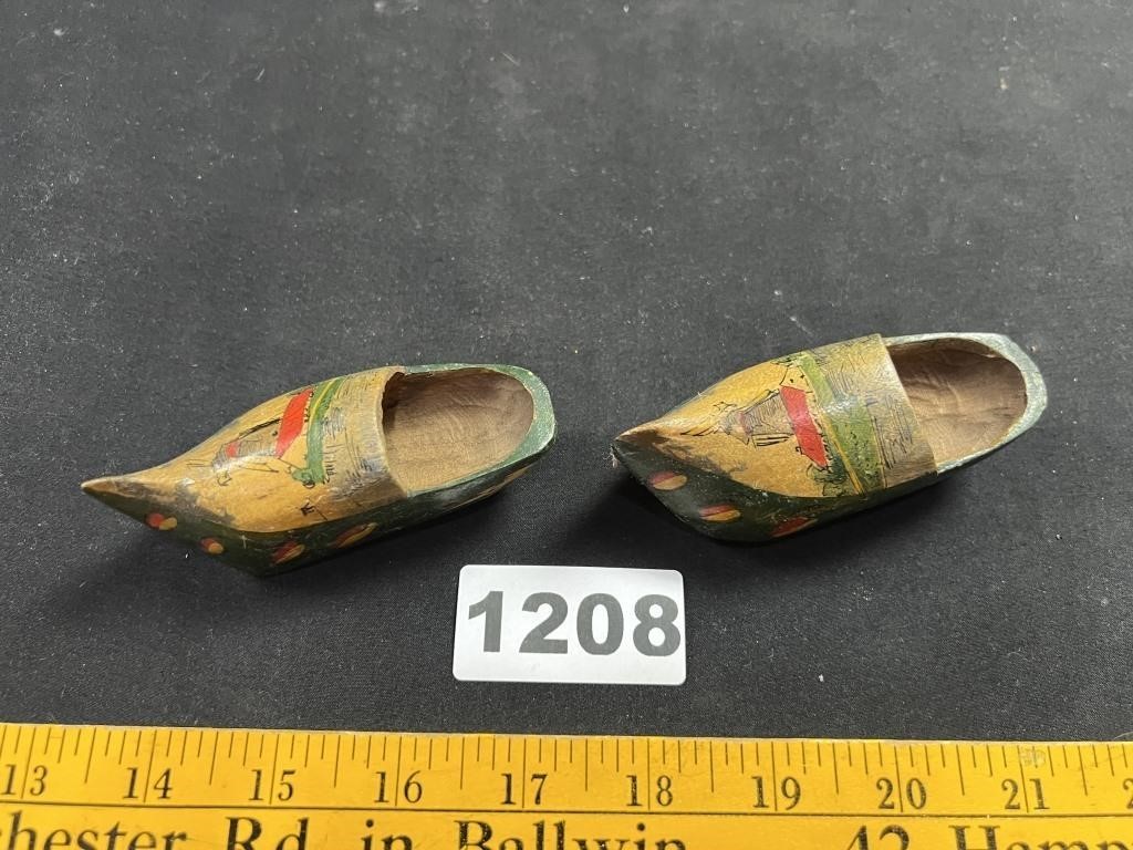 Antique Dutch Wooden Shoes