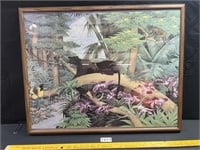 Framed Panther Jungle Print