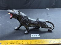 Antique Ceramic Panther Figurine