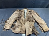Vintage Schott Rancher Fringed Suede Coat (38)