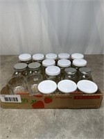 Storage jars with lids, various sizes