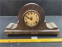 Antique Ingrham Wood Mantle Clock