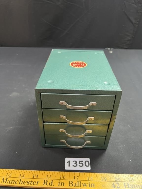 Vintage Small Metal Parts Cabinet