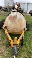 Propane tank converted to a fuel tank w/trailer