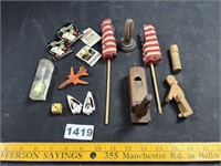 Flags, Matches, Die, Thermometer, More