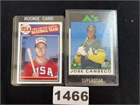 McGwire 1995 Topps RC, Canseco 86T Topps RC
