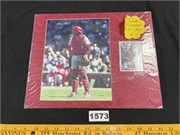 Matted Tony Pena Photo w/ Signed Card