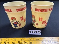 Vintage University of Nebraska Cups