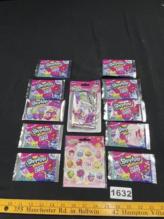 Sealed Shopkins Card Packs & Stickers