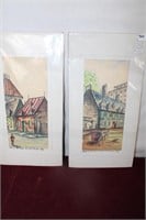 Quebec Watercolour Paintings / Signed