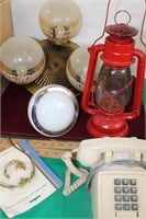 Barn Lamp / Push Button Phone/ Brass Ceiling Lamp