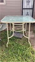 Patio tables w/glass tops