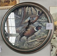 Pheasant 16" Clock