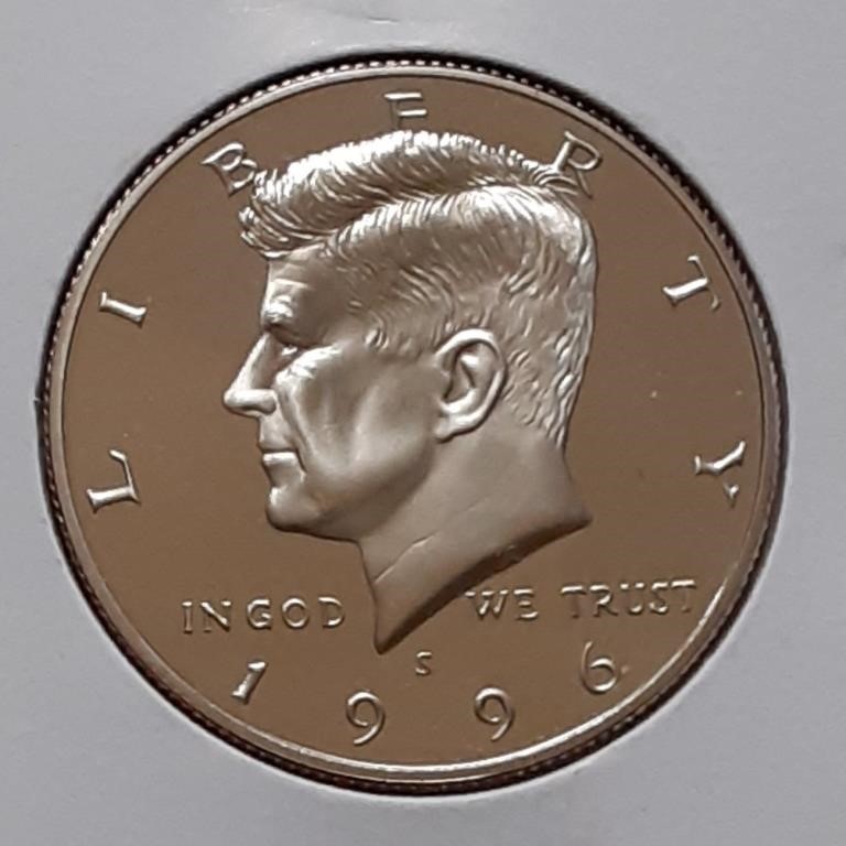 PROOF KENNEDY HALF DOLLAR-1996-S