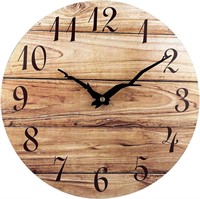16'' Frameless Wooden Wall Clocks