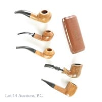 Cellini Briar Tobacco Pipes & Case (5)