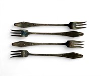 4pc Holmes & Edwards Silverplate Cocktail Forks