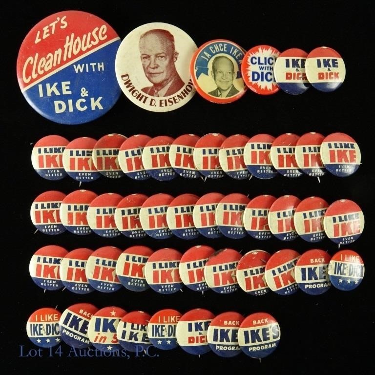 1952 Ike & Dick Presidential Campaign Buttons (49)