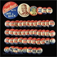 1952 Ike & Dick Presidential Campaign Buttons (49)