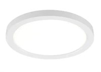 Flexinstall Disk 10 in. White Indoor LED Cieling