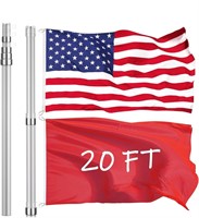 20FT Telescoping Flag Pole Kit