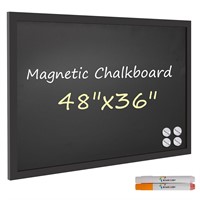 Board2by Magnetic Chalkboard Black Board 48 x 36,