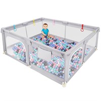 Dripex Baby Playpen, 79"x59" Large Play Pens for