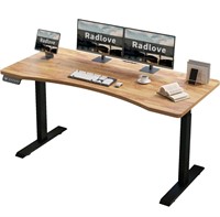 Height Adjustable 63 x 30 Electric Standing Desk