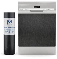 Dishwasher Magnet Cover, Brushed Black Facelift
