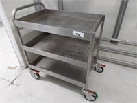 S/S 3 Tiered Utility Trolley