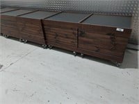 4 Timber Mobile Retail Display Stands