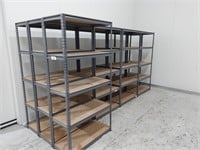 3 Steel 5 Tiered Adjustable Stock Shelves