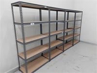 4 Steel 4 Tiered Adjustable Stock Shelves