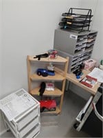 3 Shelf Units, Filing Cabinet, Multi Bay Shelf